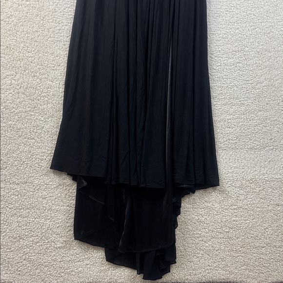 NWT Terani Couture Womens Black Beaded Neckline Strapless High Low Gown Size 18 - Picture 9 of 16